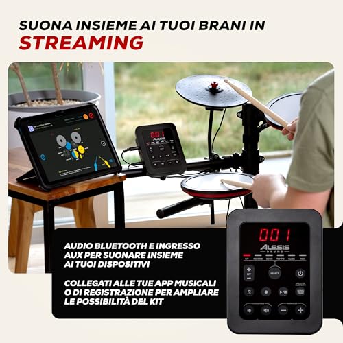 Thumbnail 7 de Alesis Turbo Max Batteria Elettronica: kit completo per principianti con Bluetooth