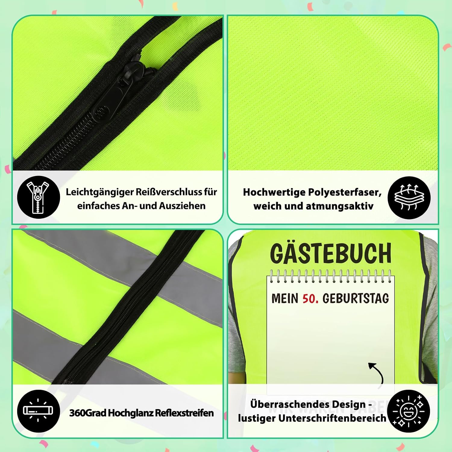 Thumbnail 4 de Giftota 18-90 Geburtstagsweste 65 cm 🎉