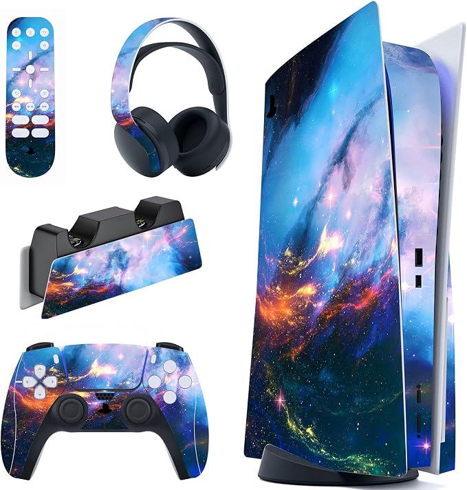 Detalle de PlayVital Vinilo Cielo Estrellado para PS5 Edición Disco