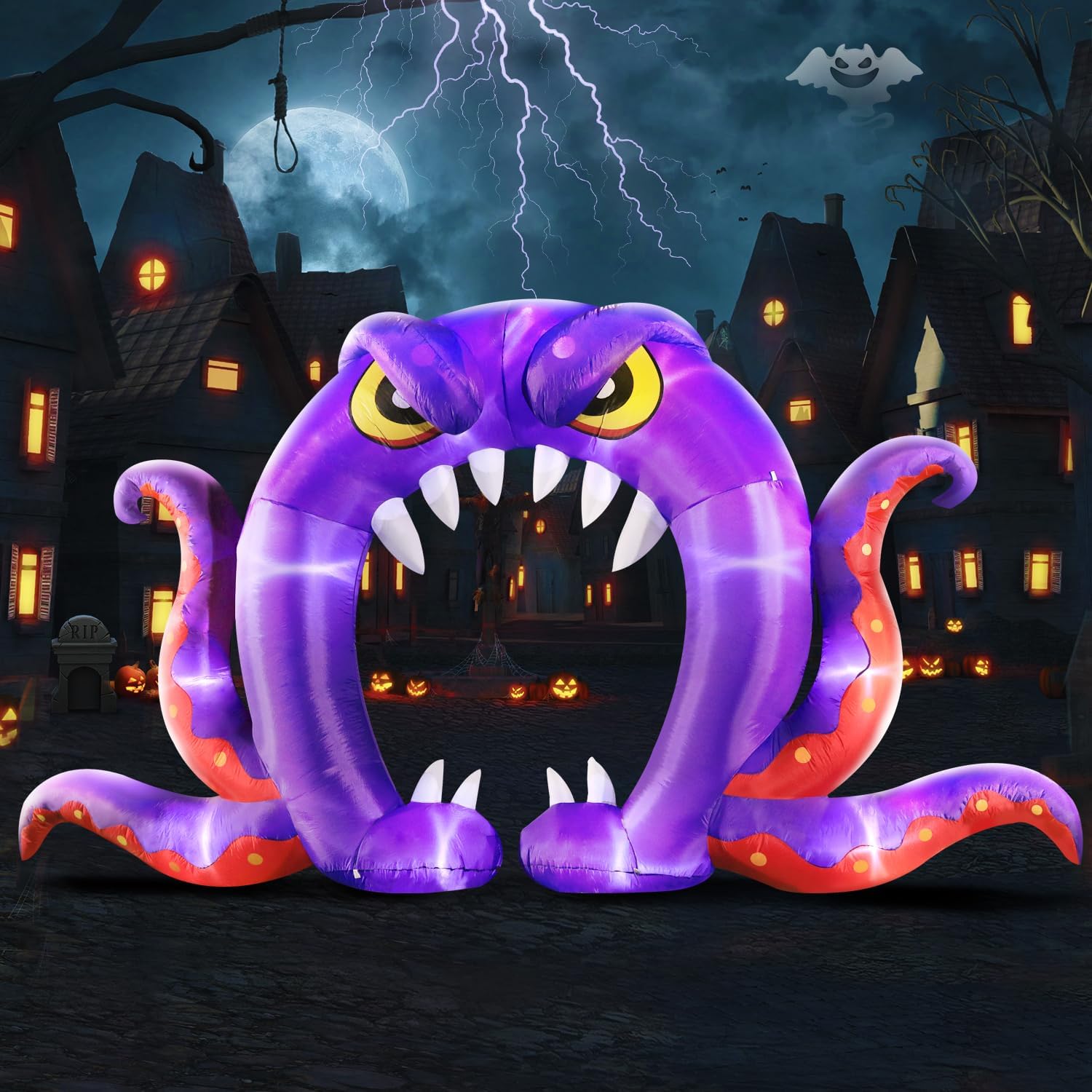 Detalle de DomKom Halloween Inflatable Archway, 16FT