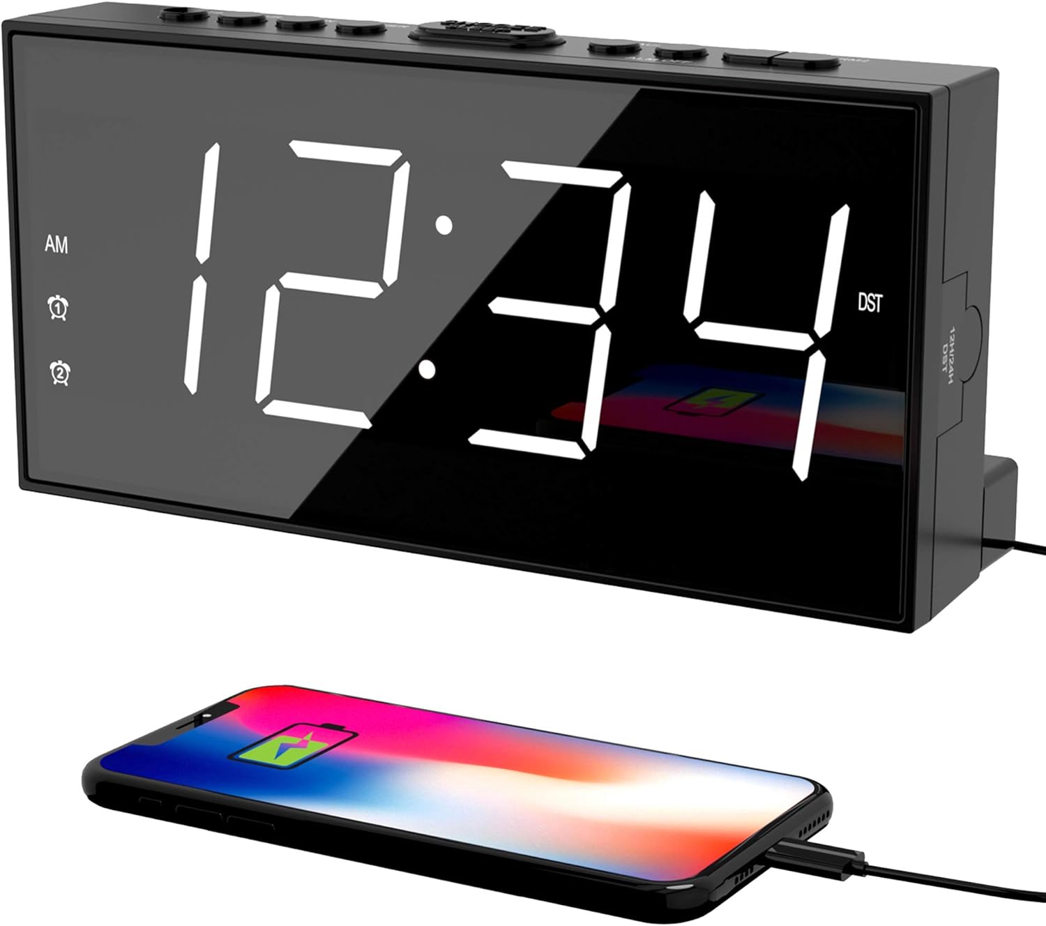 Detalle de PPLEE Alarm Clock 2-Alarms LED Display ⏰