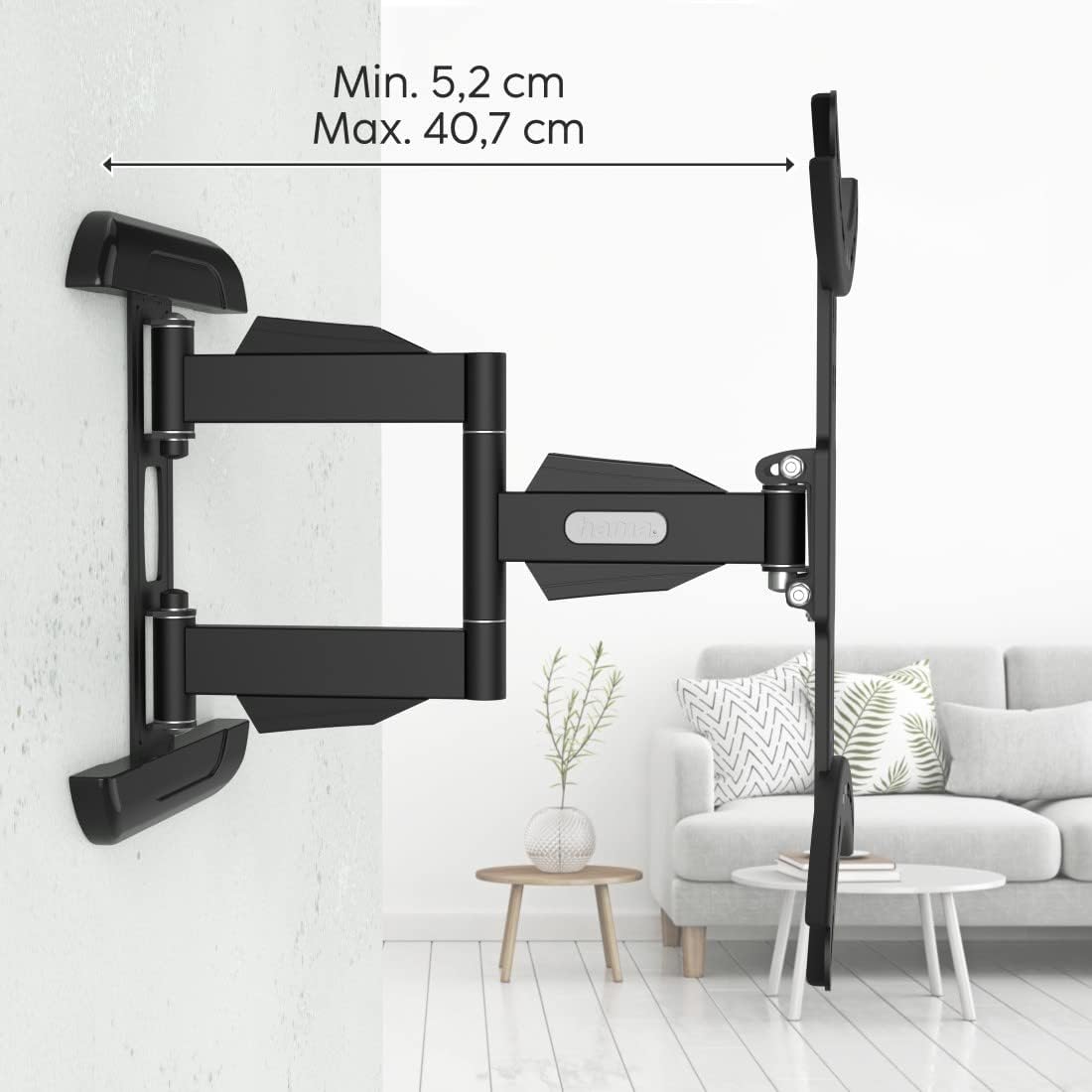 Detalle 2 de Hama TV Wandhalterung schwenkbar 32–65 Zoll