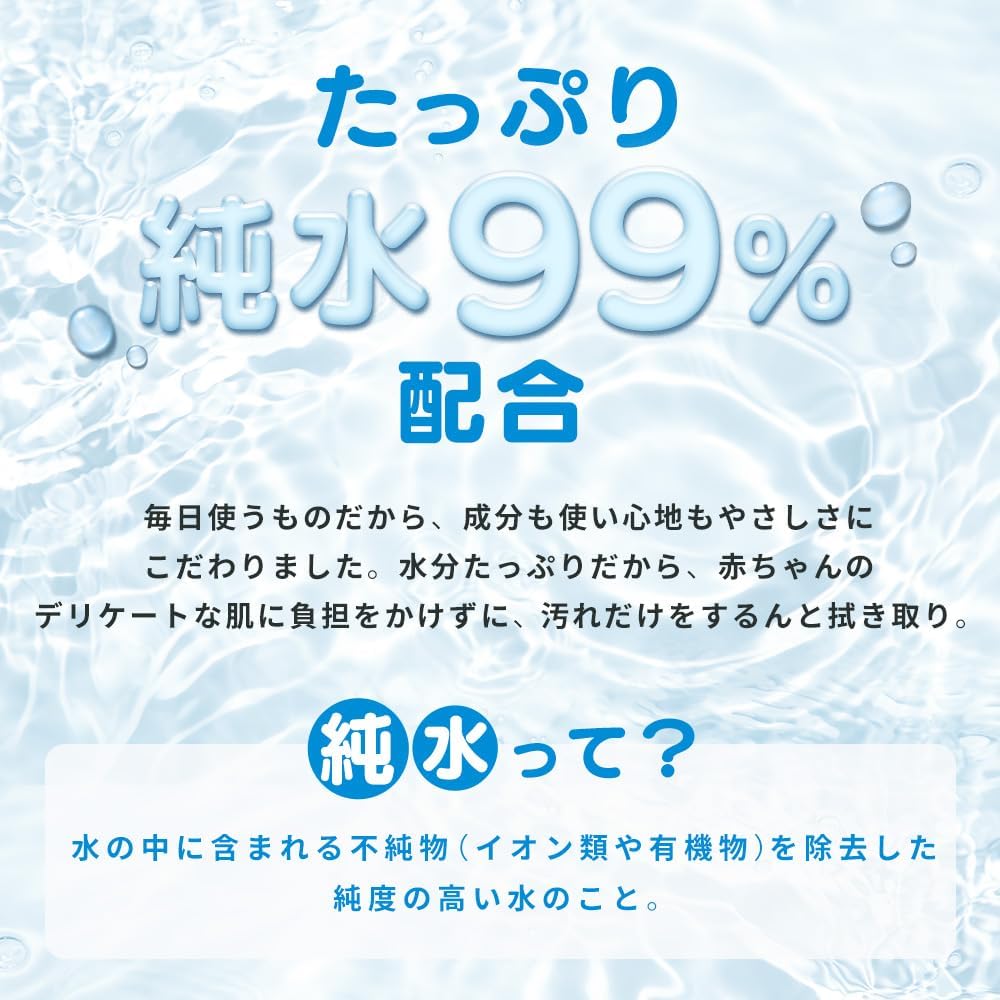 Thumbnail 4 de アイリスオーヤマ あんしん Genki! GOK-T1001N おしりふき 純水99％・厚手・保湿成分配合 1200枚