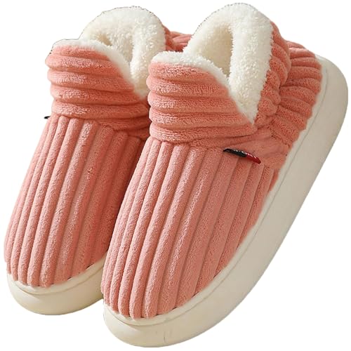 Detalle de Misolin Chaussons d’hiver à mémoire de forme, doublure chaude et semelle antidérapante