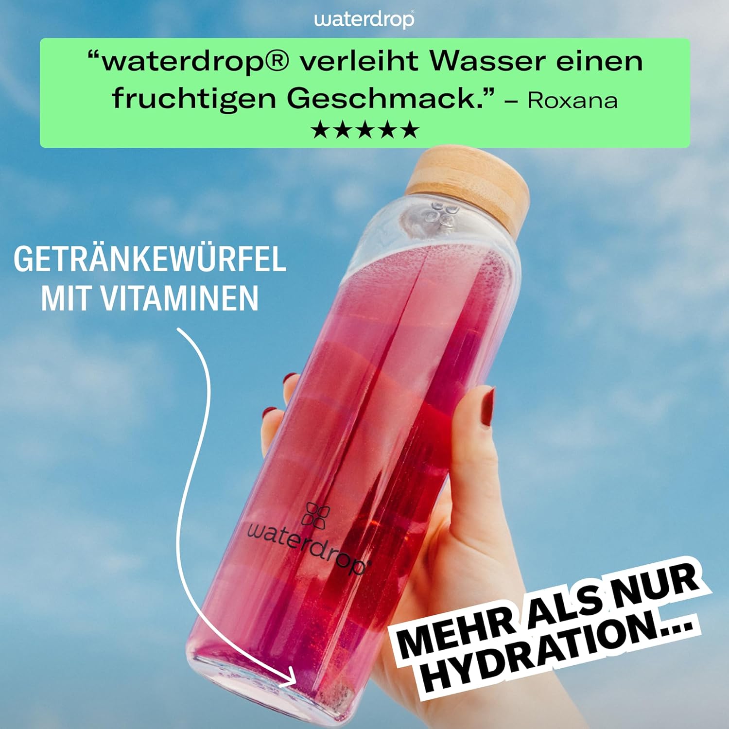 Thumbnail 2 de waterdrop Apfel & Beeren Mix 48 Würfel 🥤