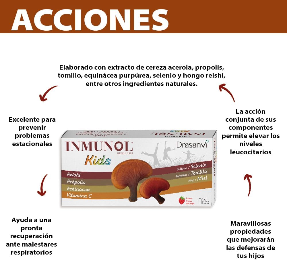Thumbnail 2 de INMUNOL KIDS 14 viales 10 ml niño 🍓