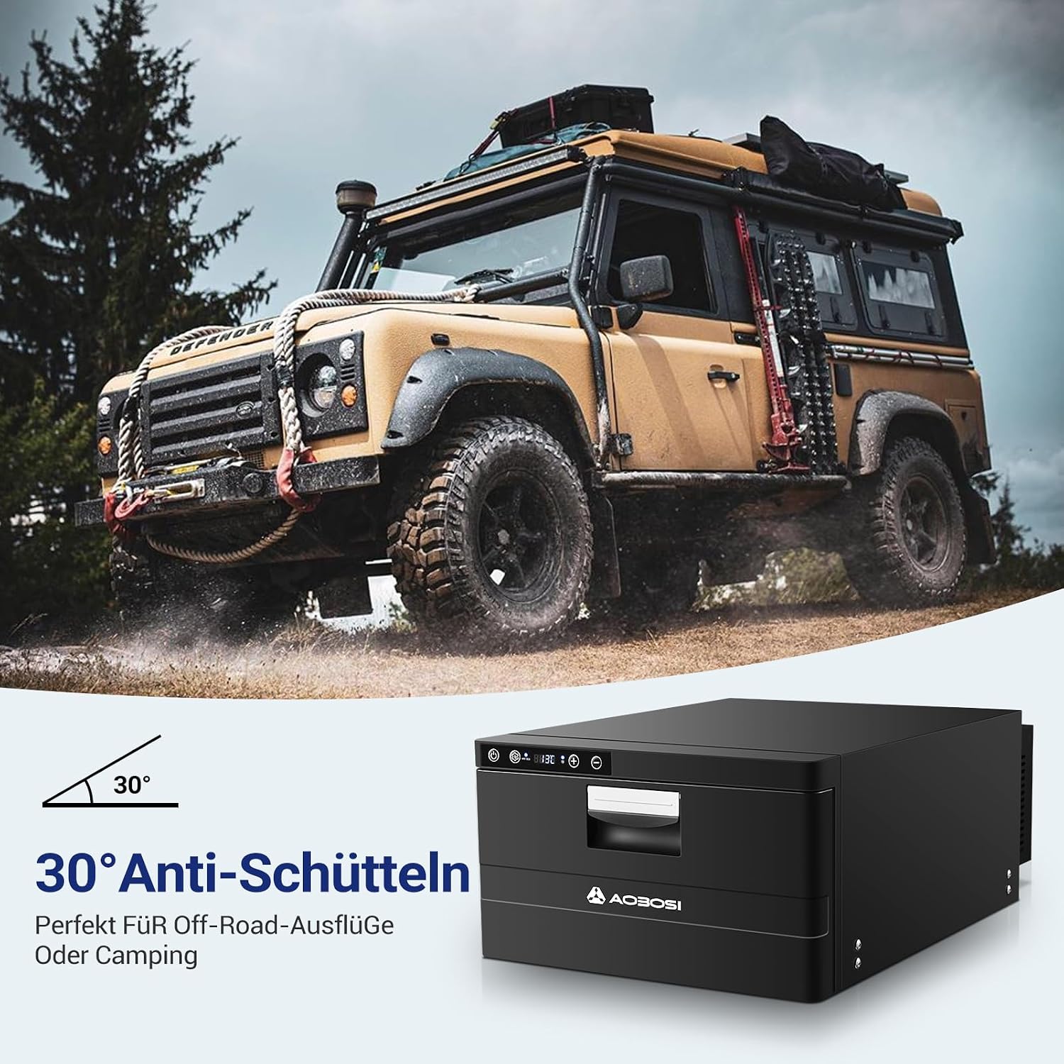 Thumbnail 6 de AAOBOSI 31L Schublade Kompressor Kühlbox: kompakt, zuverlässig und app-gesteuert