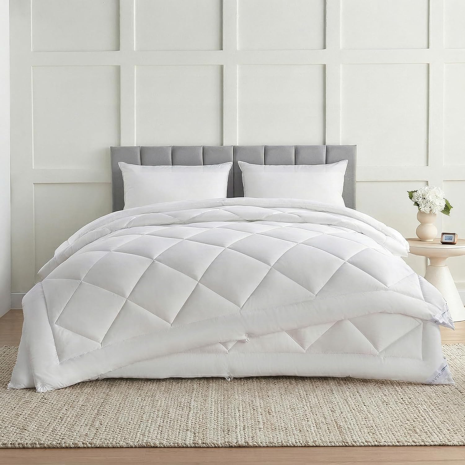 Thumbnail 1 de WAVVE Couette 2 en 1 240x260 – Ensemble été et 4 saisons en microfibre blanc