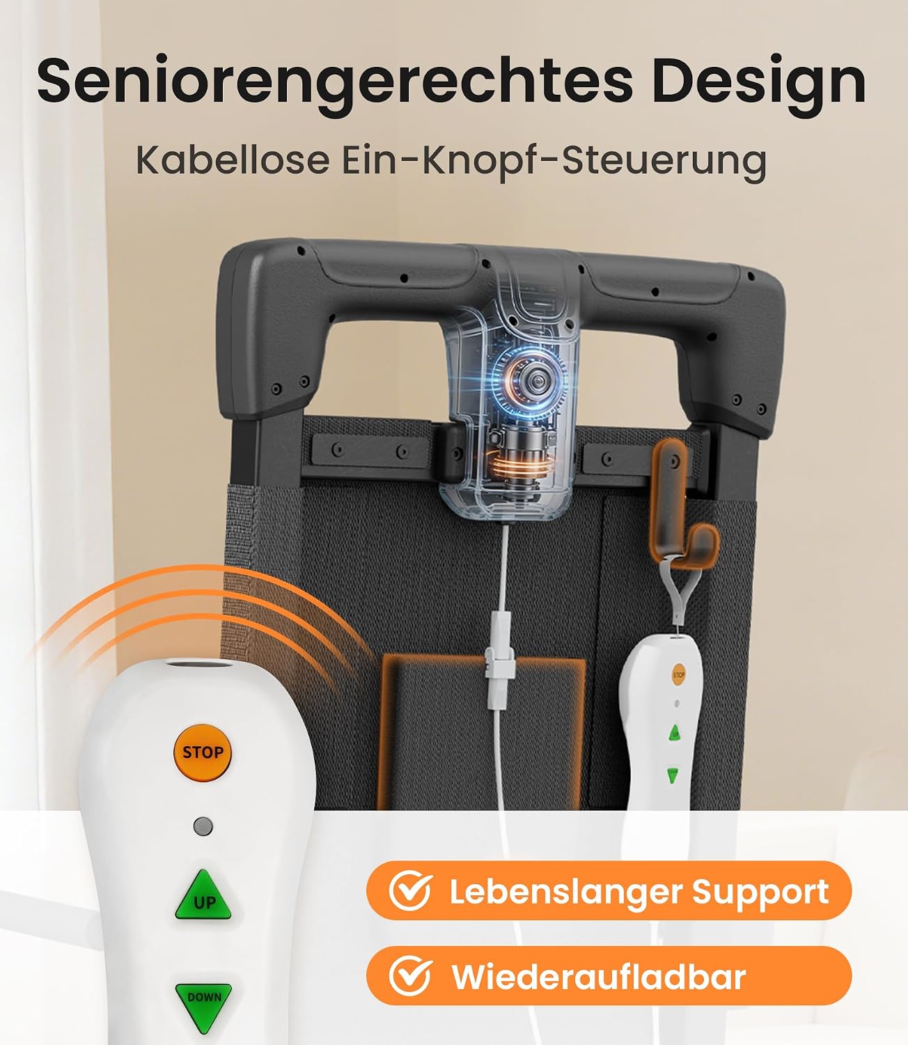 Thumbnail 4 de VOCIC Elektrischer Aufstehsessel AX25 – Aufstehhilfe vom Boden, bis 160 kg, leicht & mobil