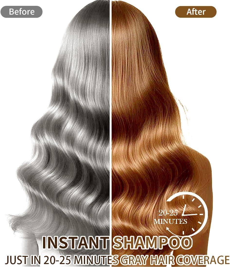Detalle de Shampoing Colorant 3 en 1 – Teinture capillaire instantanée, 500 ml