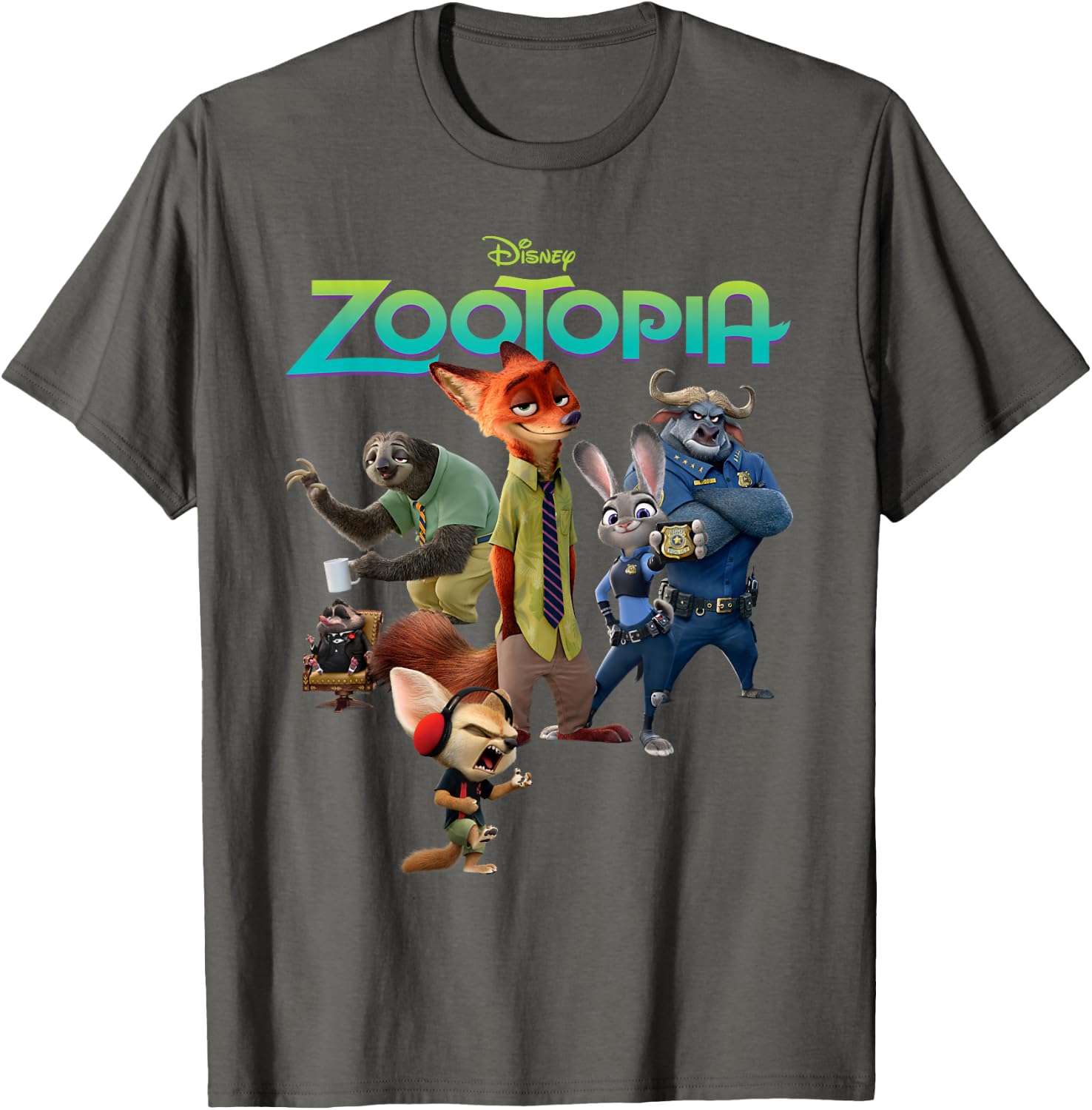 Thumbnail 6 de Disney Zootropolis T-shirt Logo et personnages