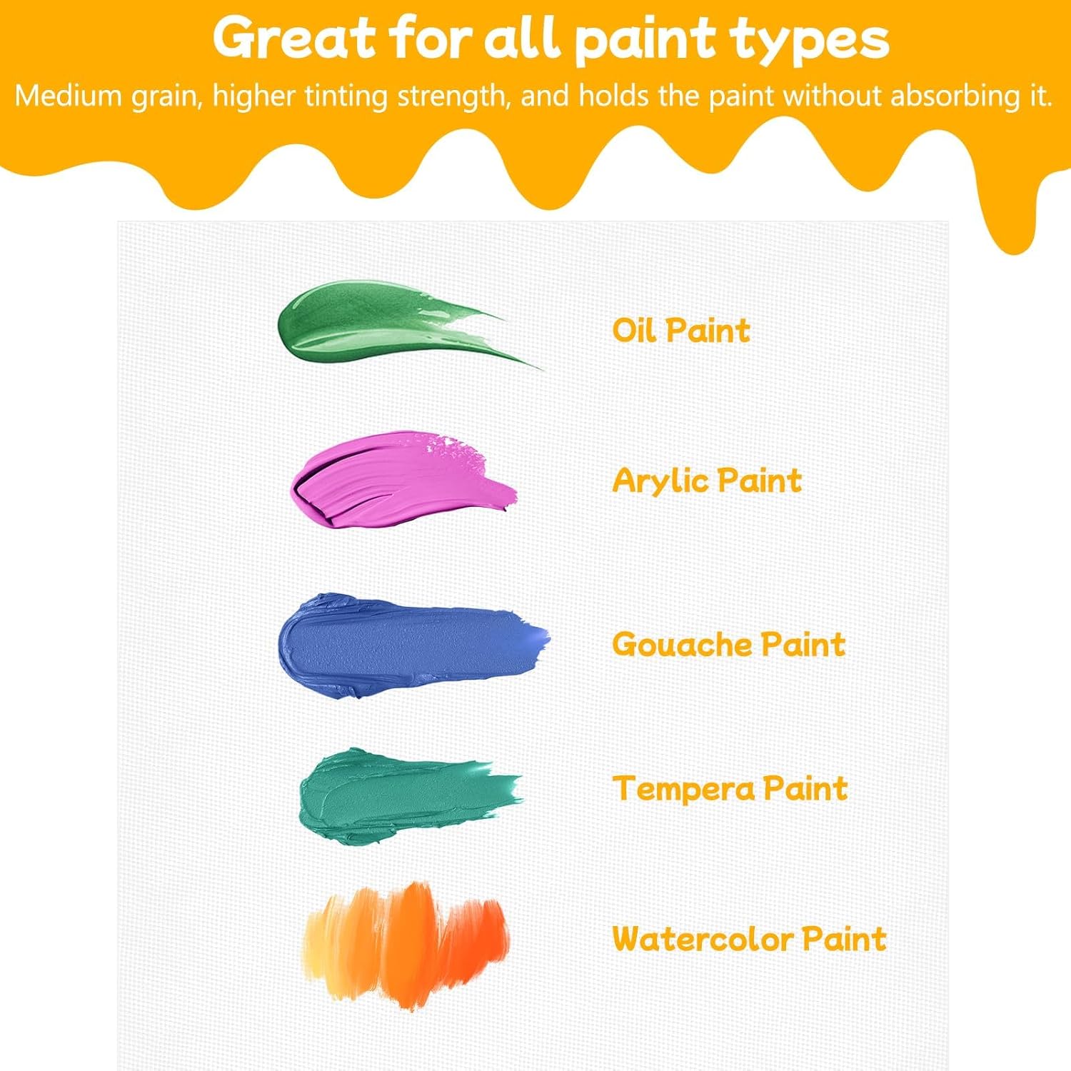 Thumbnail 3 de Koncci Canvas for Painting 20x25 cm, 12-pack, 3 mm cotton blank panels