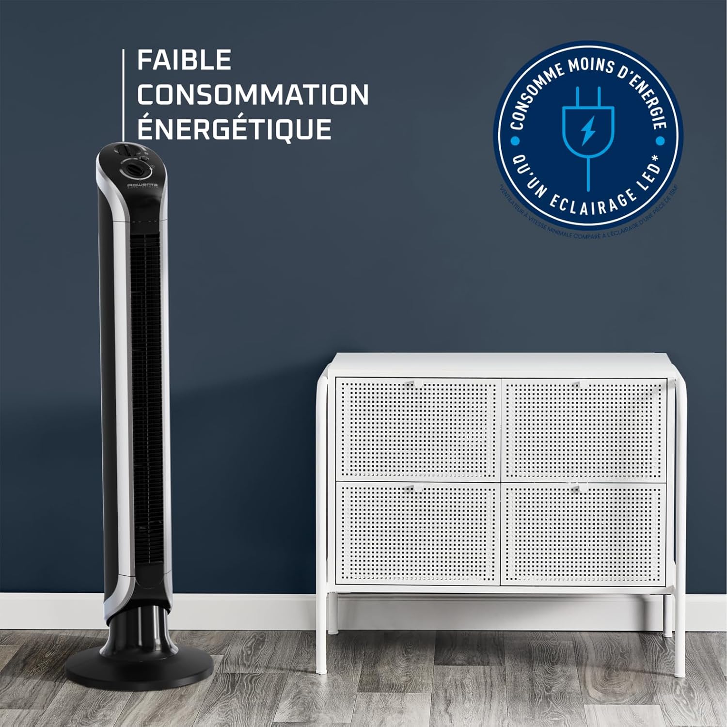 Detalle de Rowenta Eole Infinite Ventilateur colonne : rafraîchissement puissant et silencieux, 180° d’oscillation