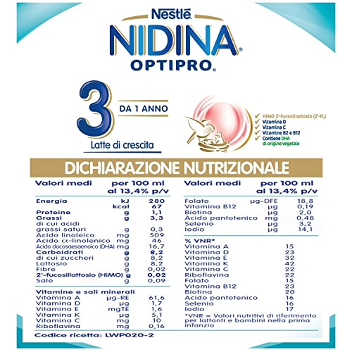 Thumbnail 7 de NESTLÉ NIDINA Optipro 3 Latte di Crescita in Polvere da 800 g