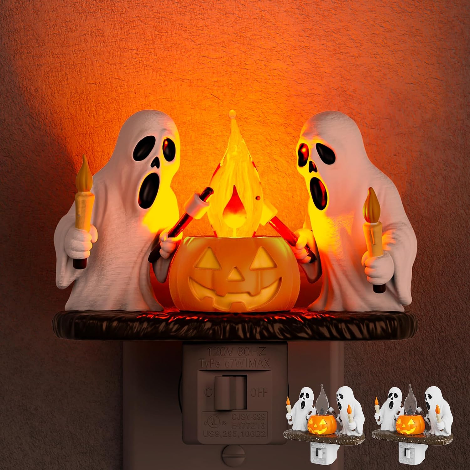 Detalle de Briignite Ghost Night Light 2-Pack