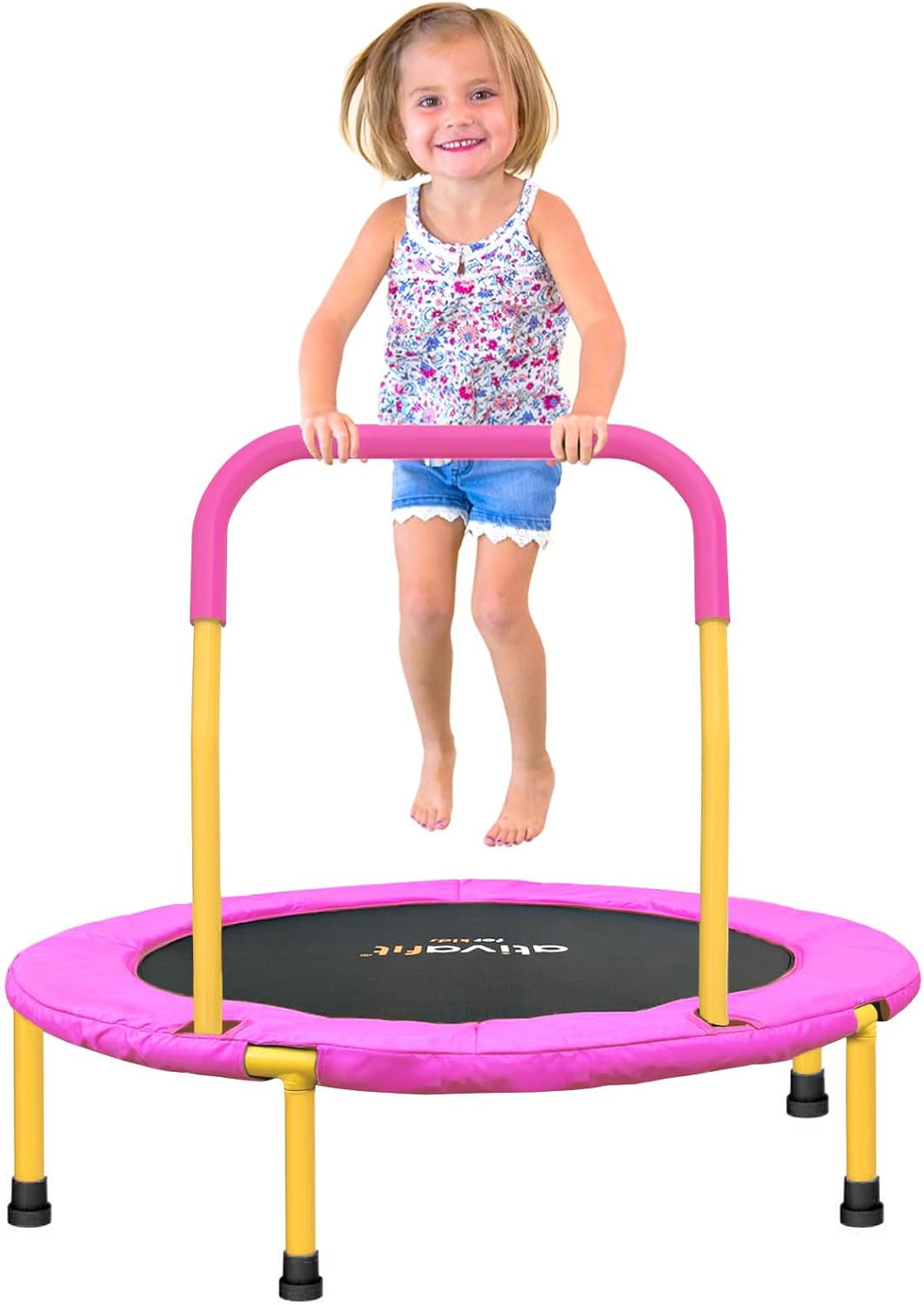 Detalle de ATIVAFIT 36-Inch Toddler Trampoline with Foam Handle