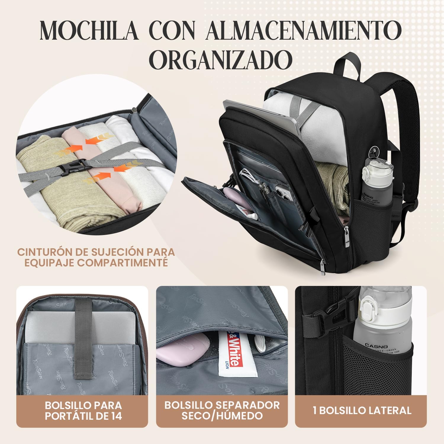 Thumbnail 3 de Mochila cabina 40x30x20 para Ryanair