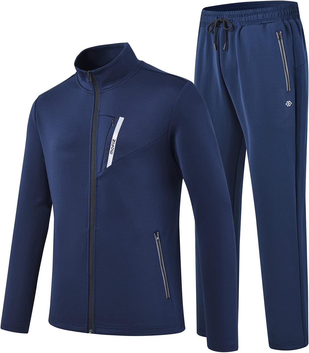 Detalle de MoFiz Men's Tracksuits Set Long Sleeve Causal Full Zip Running Sports Sweatsuit for Men – 2 Piece Outfit