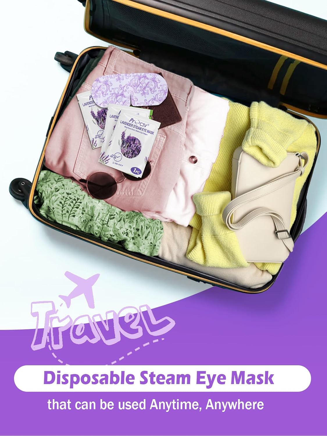 Thumbnail 6 de Self Heating Lavender Eye Mask (lavender-30) for Dark Circles, Puffiness and Relaxation