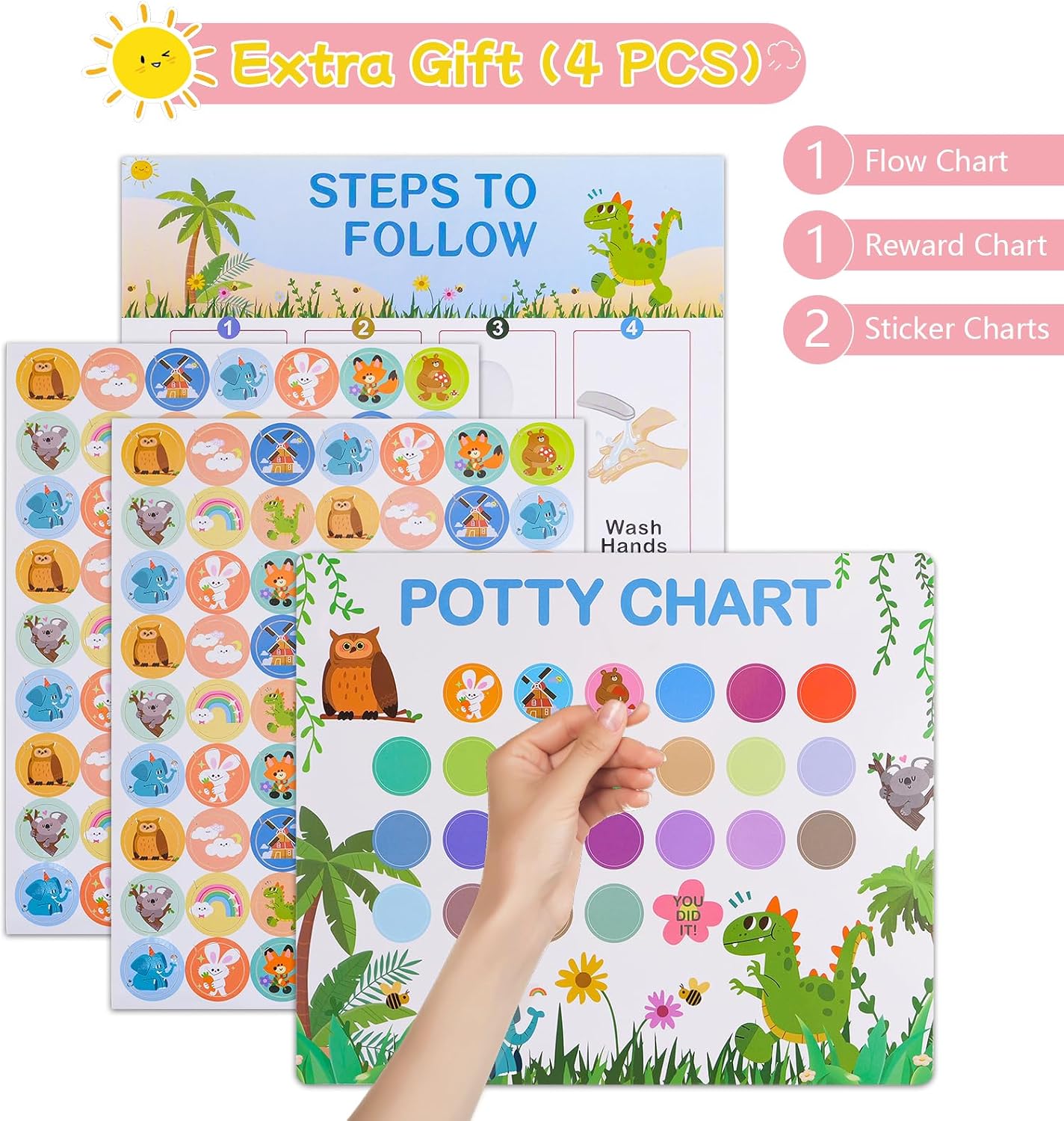 Thumbnail 5 de Potty Training Toilet Seat 3-in-1 Portable Travel Potty