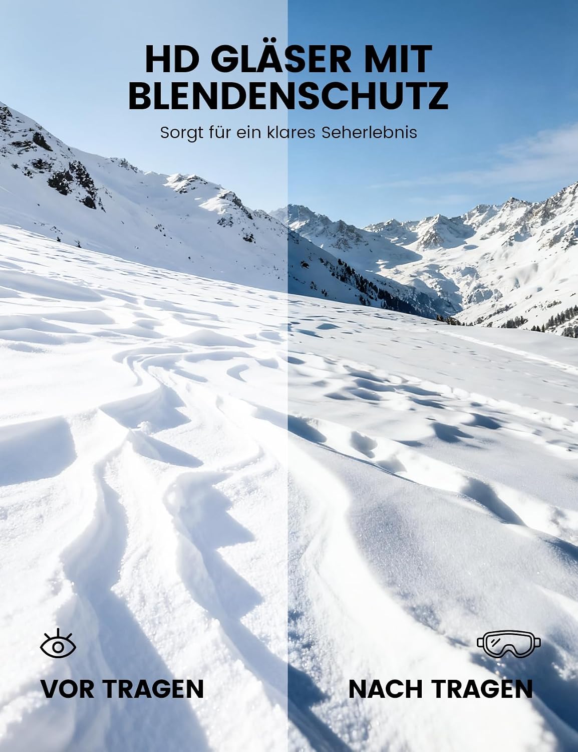 Thumbnail 4 de Lamicall Skibrille OTG – klare Sicht