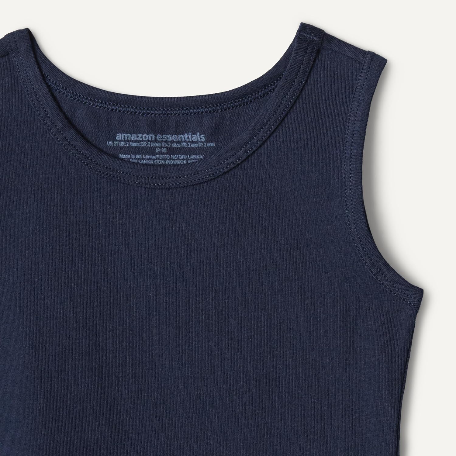 Detalle de Amazon Essentials Jungen Tanktop-Unterhemden aus Baumwoll-Jersey, 5er Pack – Slim Fit