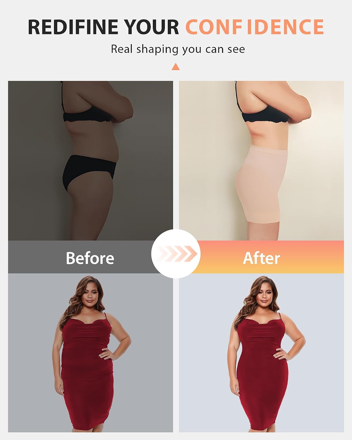 Detalle 2 de SIMIYA Shapewear for Women: Tummy Control Knickers – Mid-Waist Seamless Body Shaper