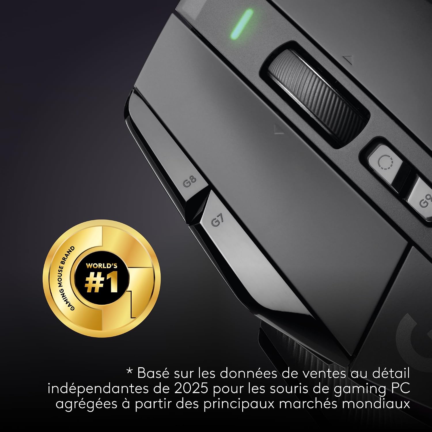 Detalle de Logitech G G502 X PLUS LIGHTSPEED – Souris gaming sans fil ultra précise avec RGB et boutons LIGHTFORCE