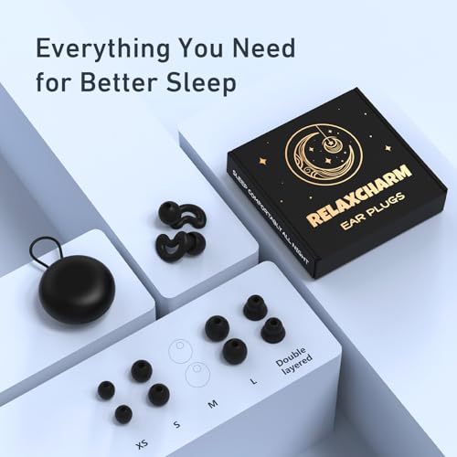 Detalle de RelaxCharm Ear Plugs for Sleeping with 40 dB NRR – Side Sleepers