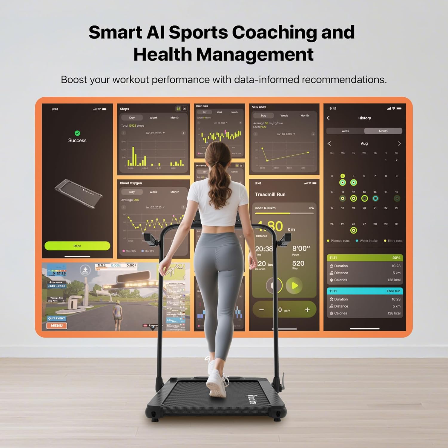 Thumbnail 4 de Mobvoi Home Treadmill SE 3-in-1 Folding Under Desk Running Machine
