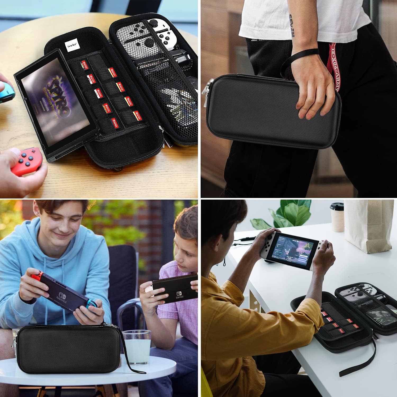 Thumbnail 6 de iVoler Funda rígida para Nintendo Switch con capacidad y bolsillos