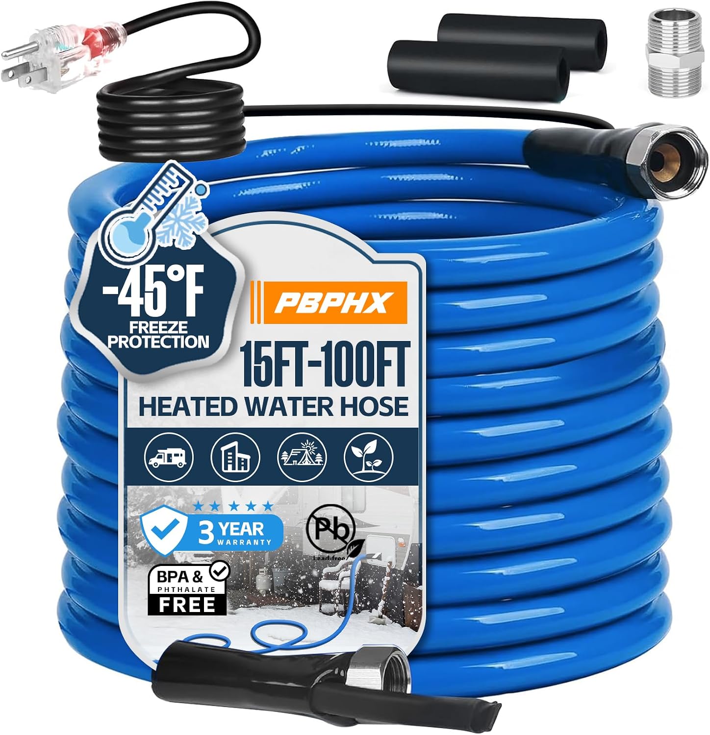 Thumbnail 6 de Heated RV Water Hose, 50 ft