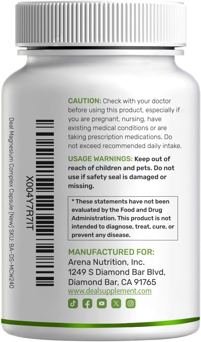 Thumbnail 6 de Magnesium Complex Supplement 1,000 mg