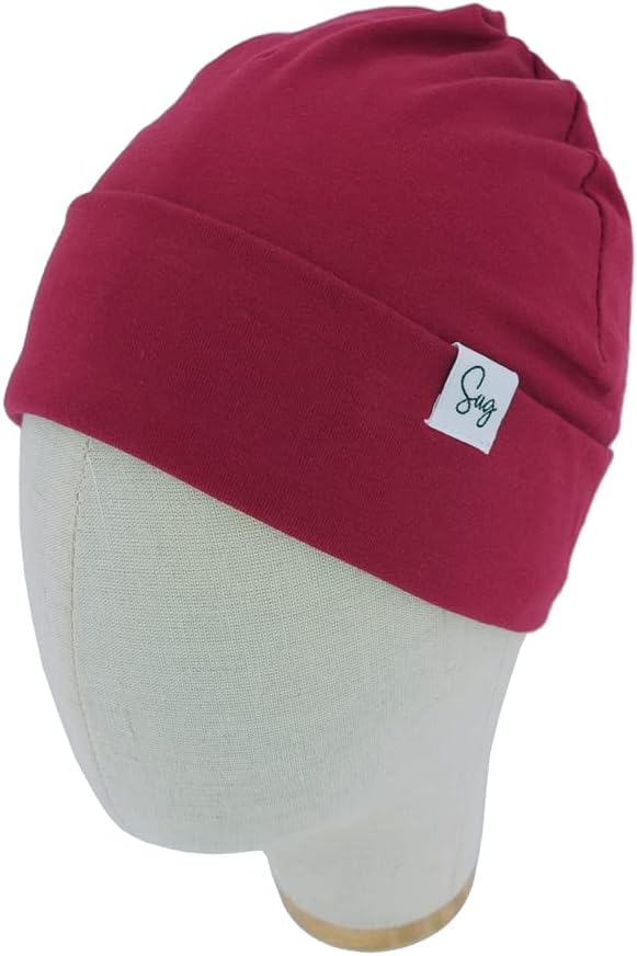 Thumbnail 3 de Sugarmelon Lightweight Jersey Beanie Hat with Satin Lining for Newborns and Toddlers