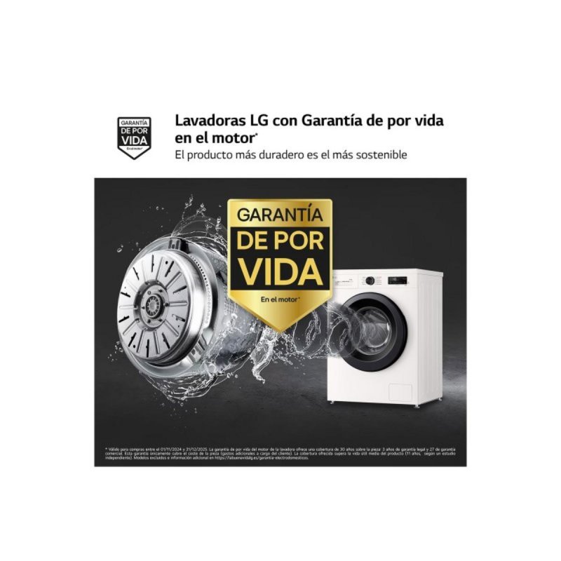 Detalle de LG W4X1095NWK lavadora secadora 9/5 kg