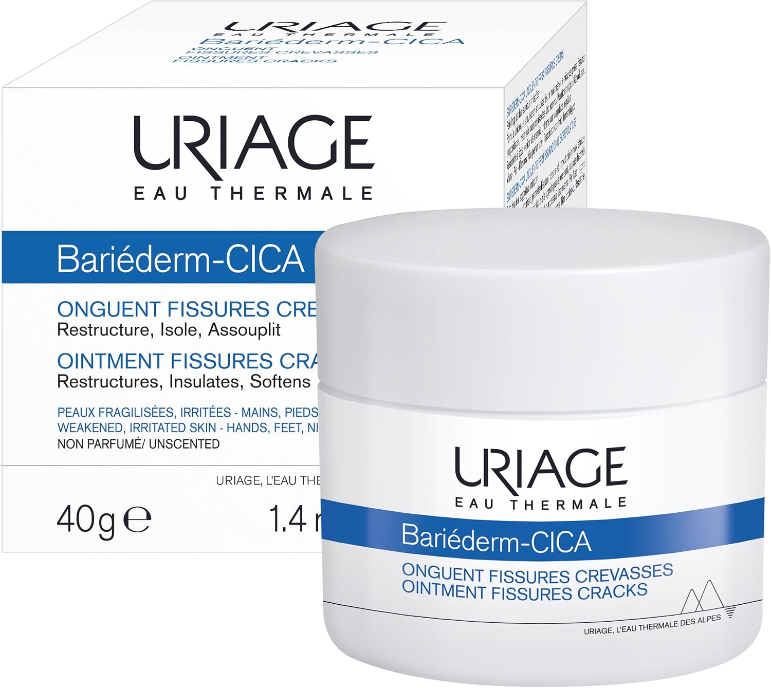 Detalle de Uriage 10016897 Bariéderm-Cica zalf met sheaboter en D-panthenol, 40 ml