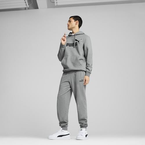 Thumbnail 4 de PUMA ESS No. 1 Logo Hoodie Hombre 🧥 Medium Gray Heather