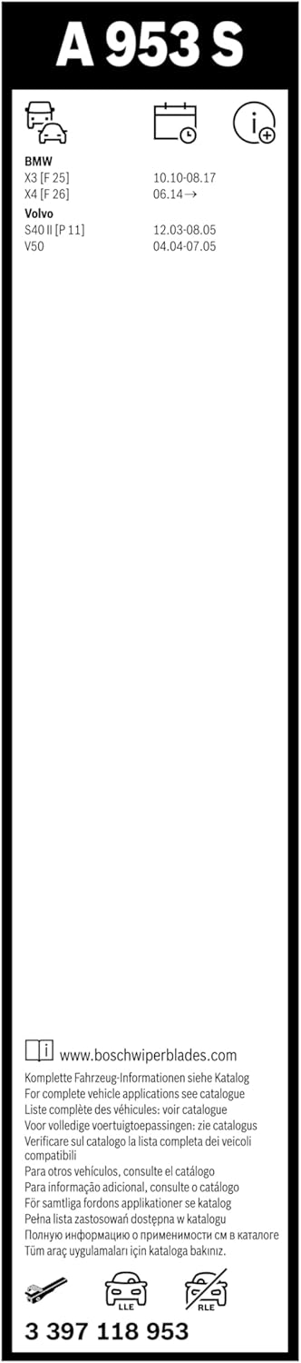 Thumbnail 2 de Bosch Aerotwin A953S Scheibenwischer 650/500 mm 🚗