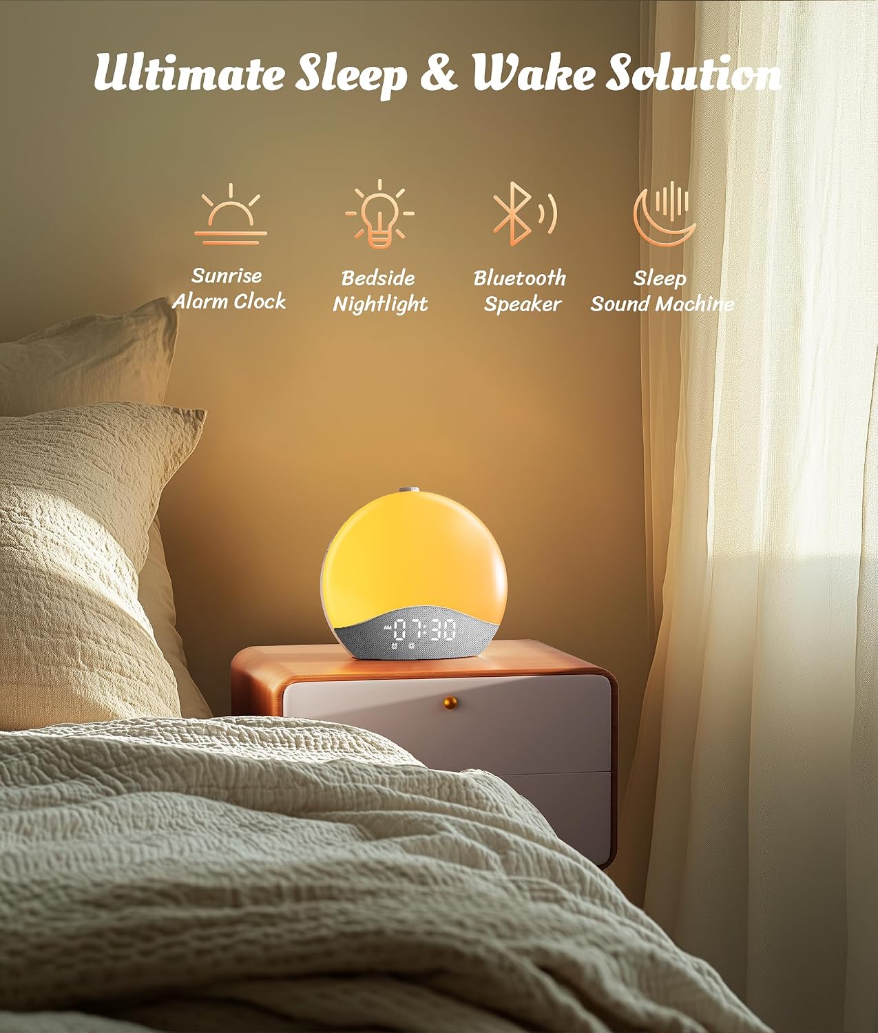 Thumbnail 1 de ecozy Sunrise Alarm Clock, 17 Colors