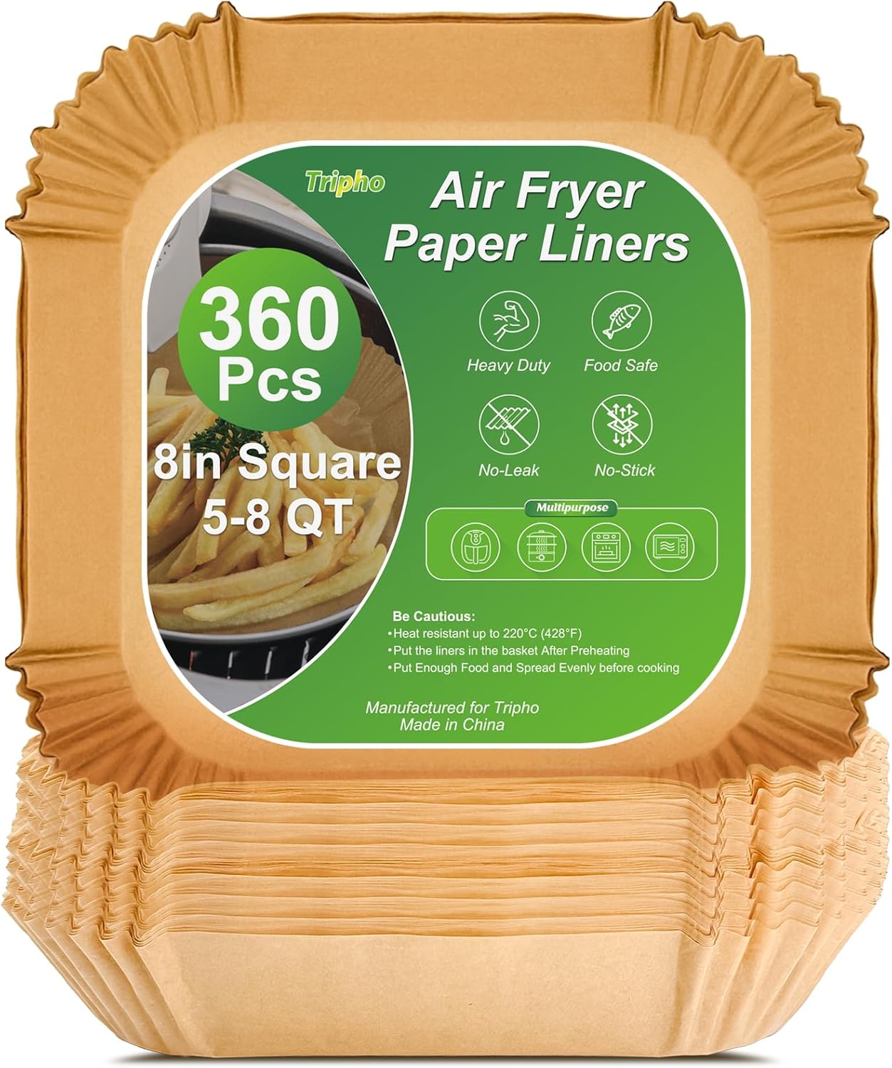 Tripho 360pcs 8" Air Fryer Paper Liners 🧾