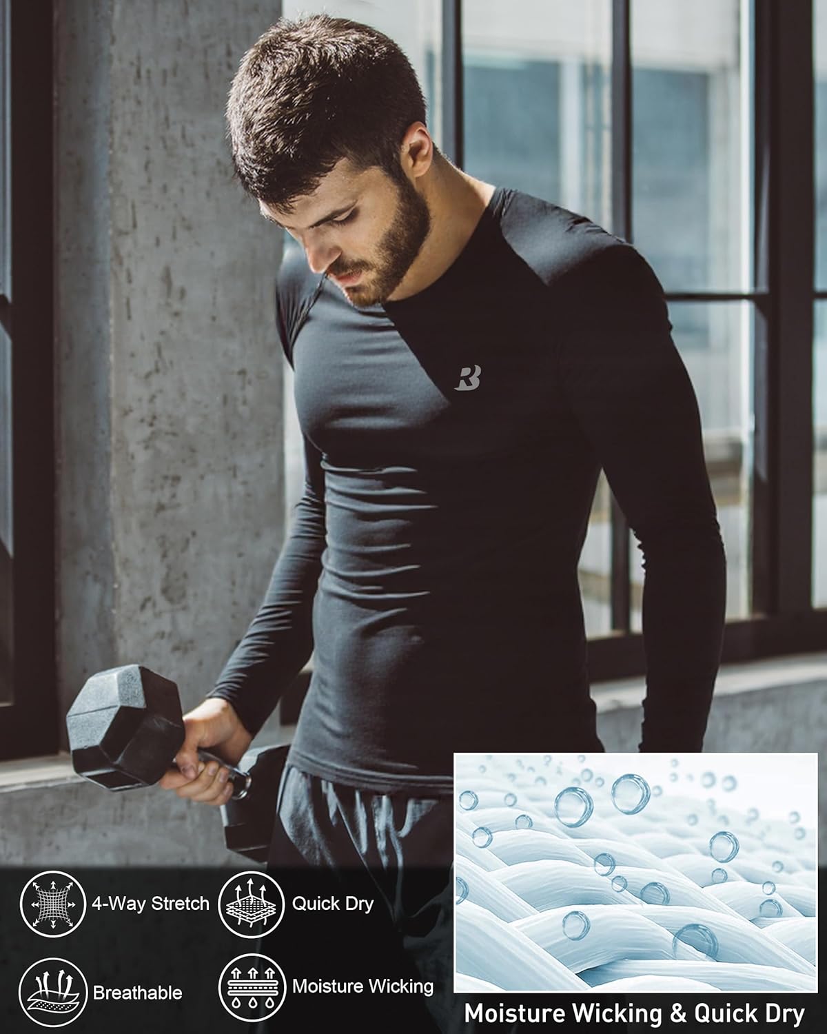 Thumbnail 4 de Roadbox Compression Base Layer Shirt