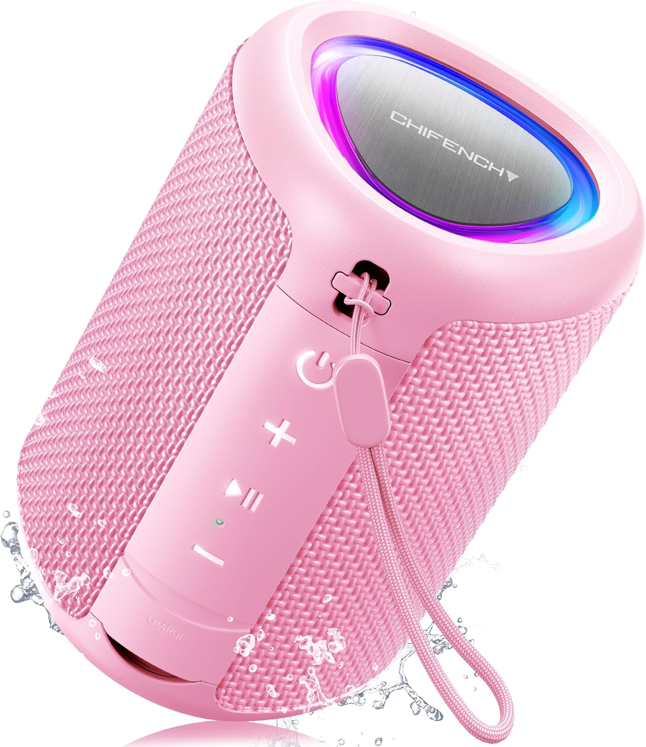 Detalle de Portable Bluetooth Speaker Beach Essentials: Compact Power with IPX5 Waterproofing