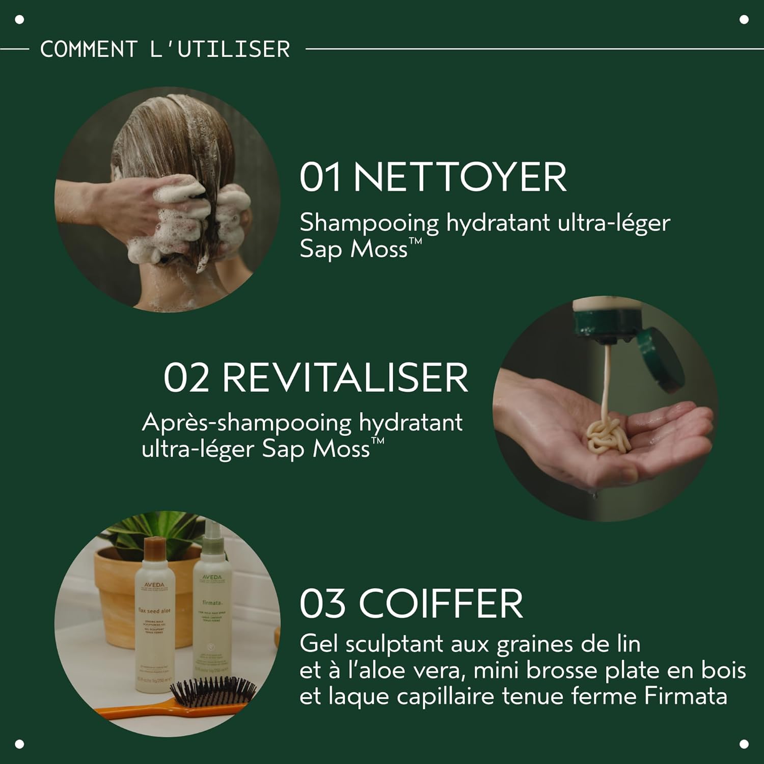 Detalle 2 de Aveda Sap Moss Shampooing hydratant ultra-léger — hydratation sans alourdissement (200 ml)