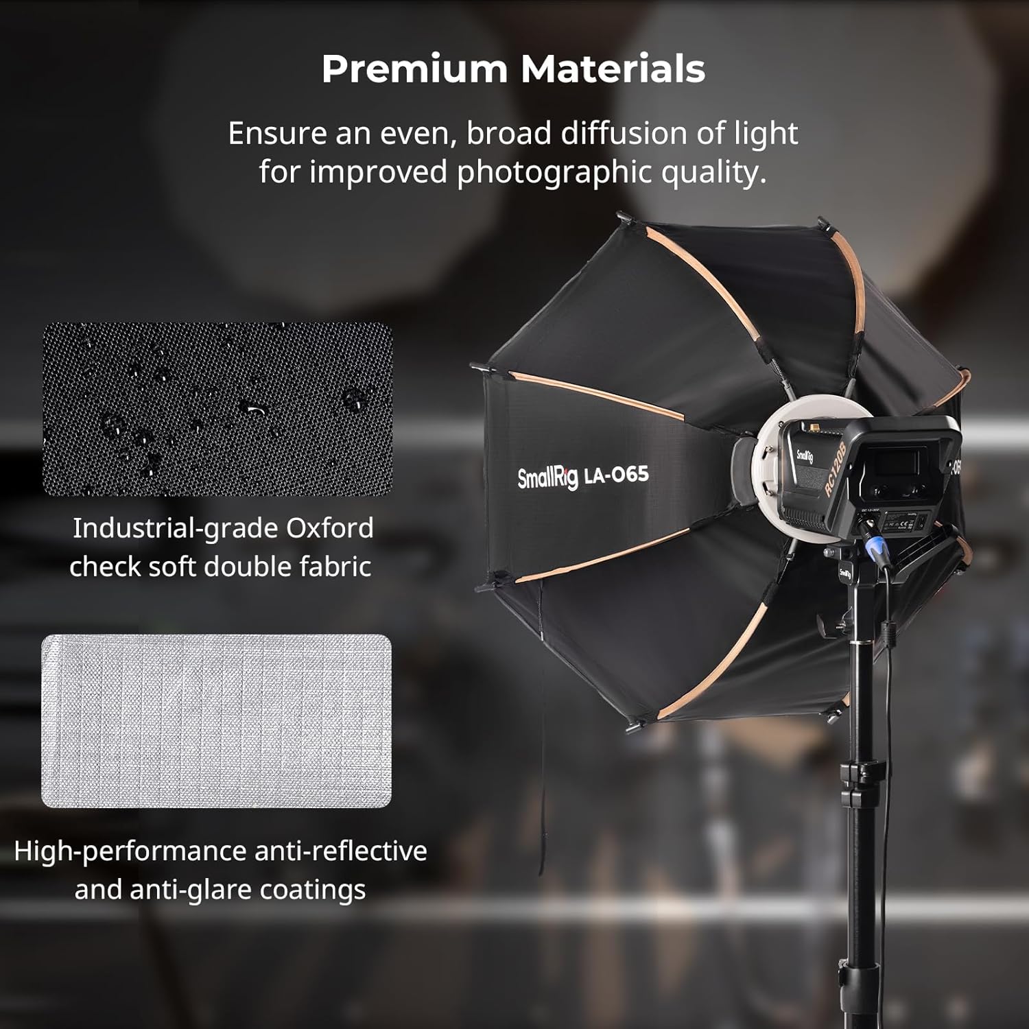 Detalle 2 de SMALLRIG Softbox octogonale 65 cm pour Bowens