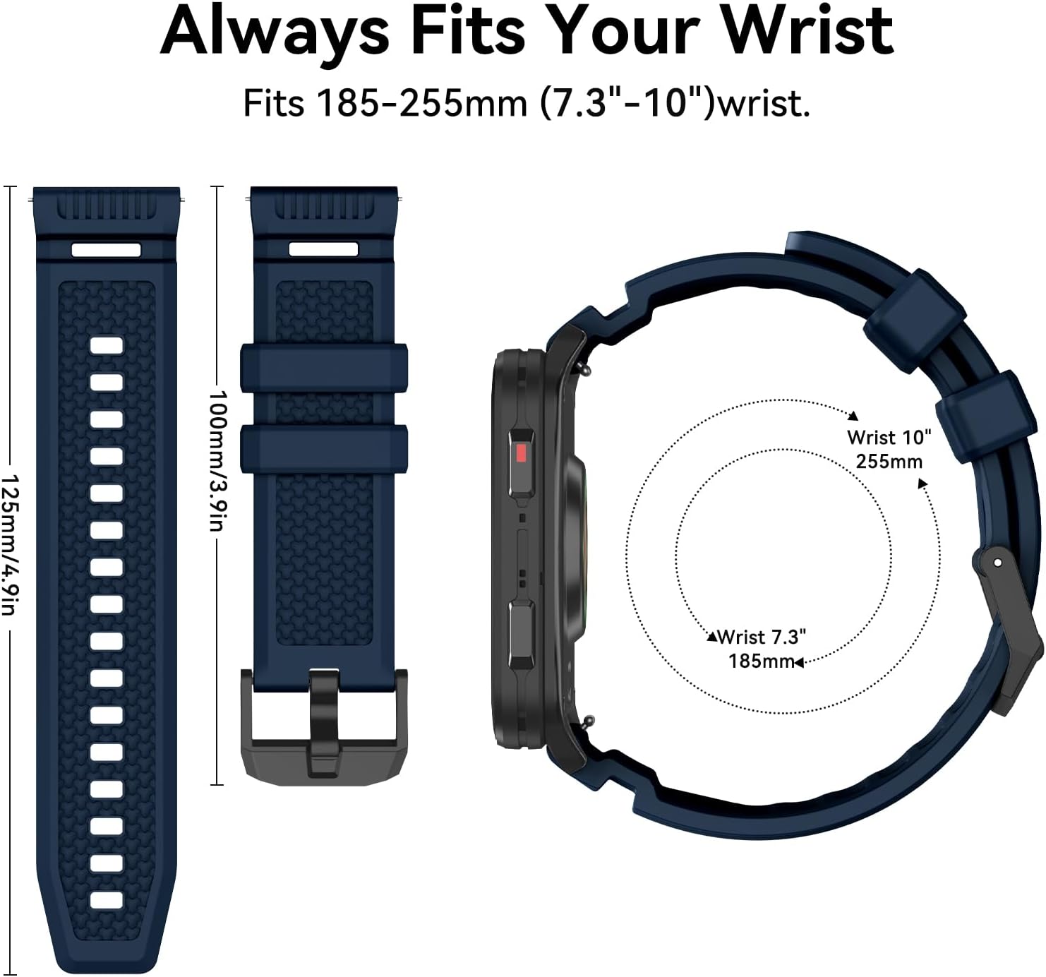 Thumbnail 5 de OVERATEP 24 mm Silicone Strap for Garmin Venu X1