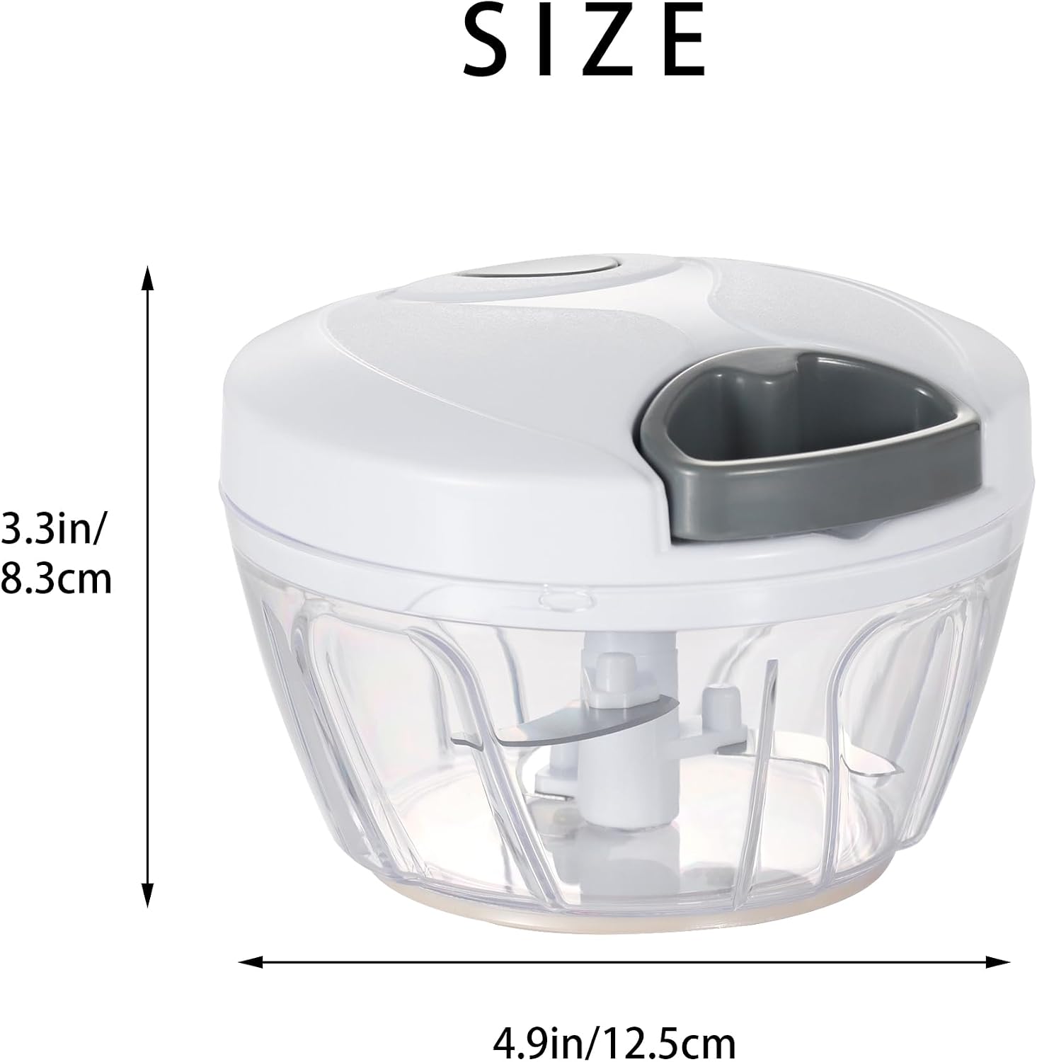 Thumbnail 6 de Ourokhome A008 Manual Food Chopper, 500ml Pull-String, Stainless Steel Blades