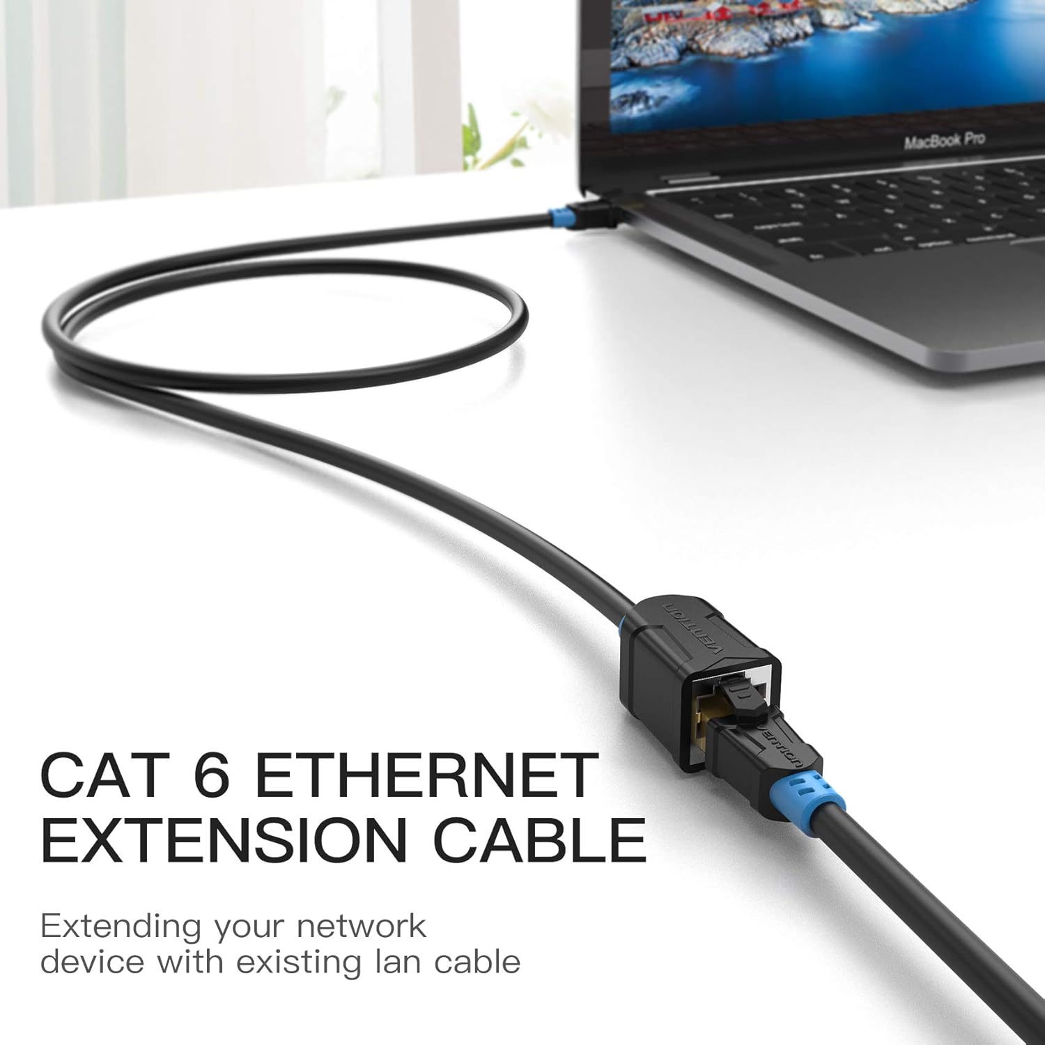 Thumbnail 1 de VENTION Cat6 Ethernet Extension Cable 3m Round – STP, 1000Mbps, Gigabit Patch Cord