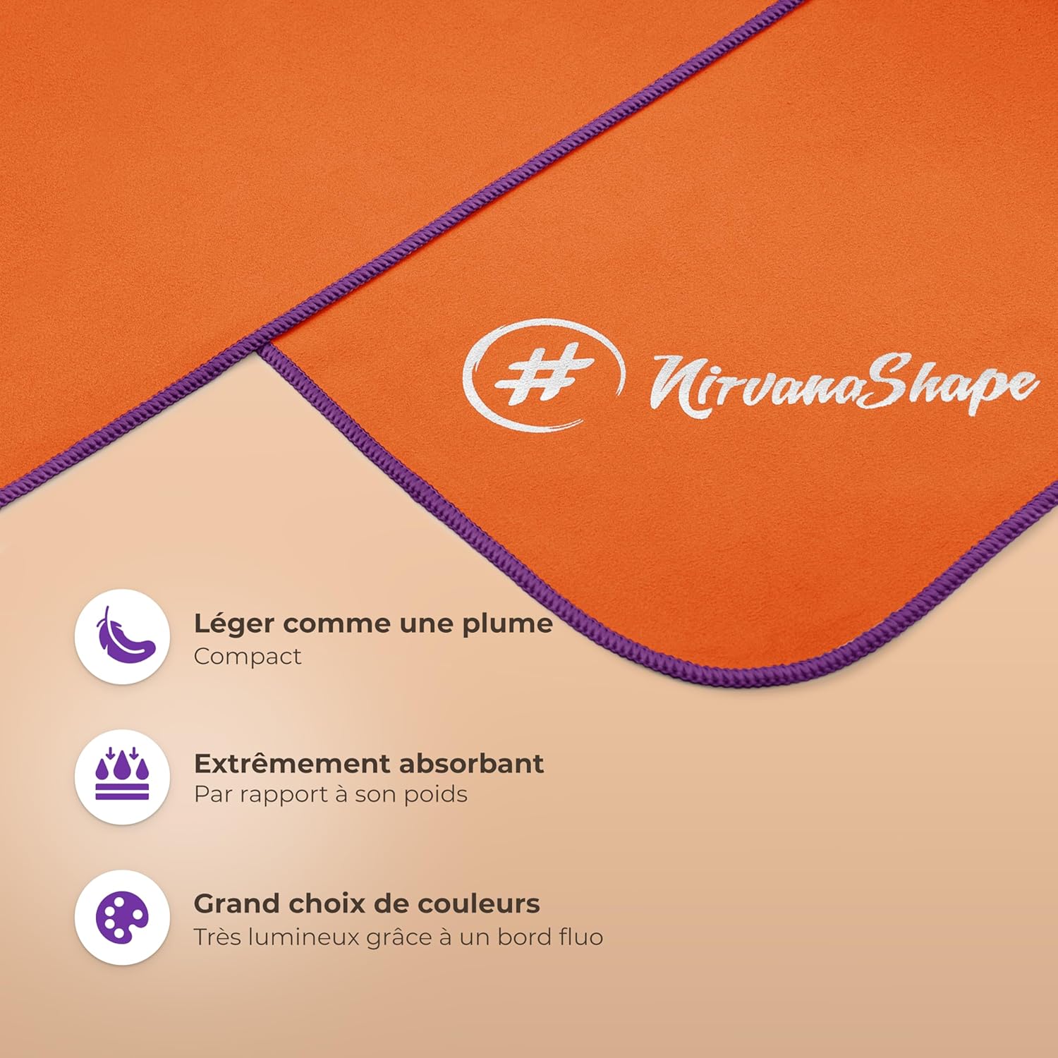 Thumbnail 1 de NirvanaShape Serviette Microfibre – Séchage rapide et légèreté pour le sport, la plage et le voyage