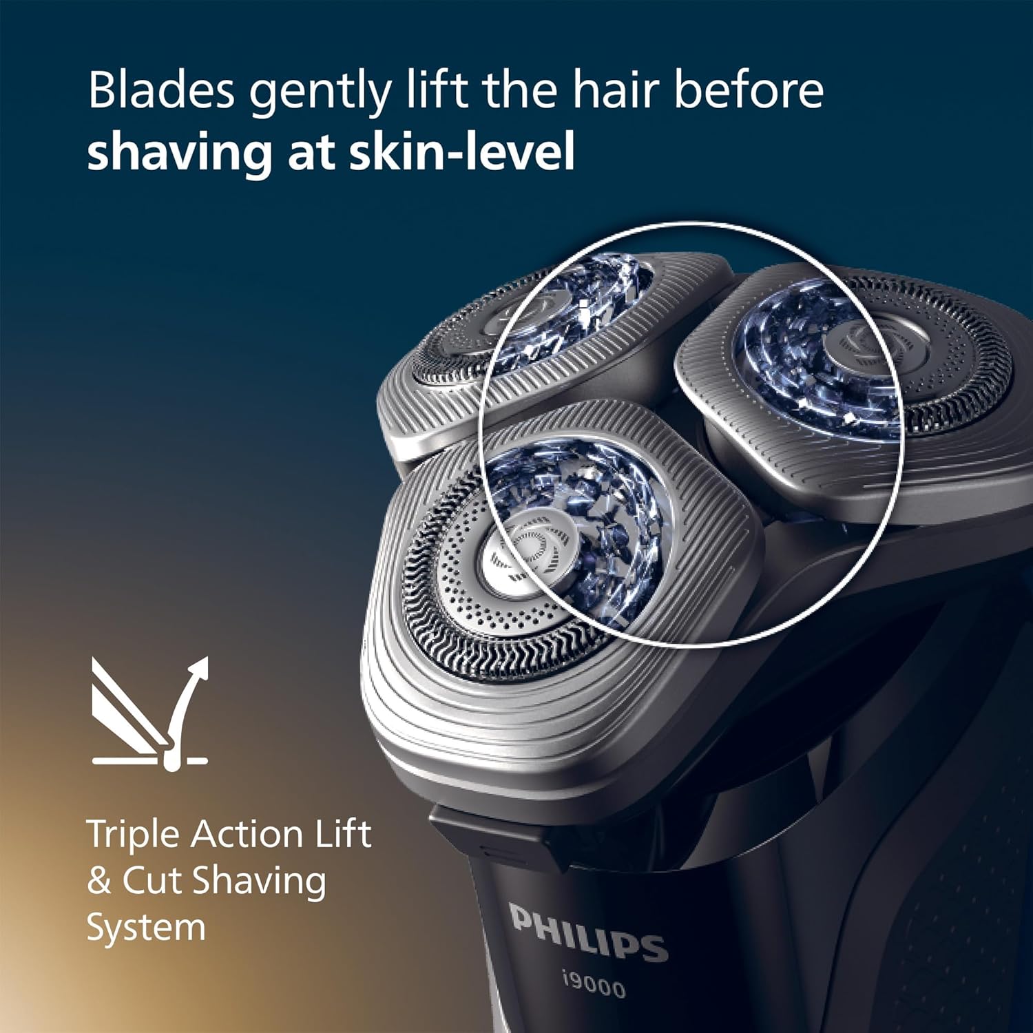 Thumbnail 1 de Philips Shaver i9000 (X9002/30) Wet & Dry Electric Shaver in Dark Slate with SkinIQ