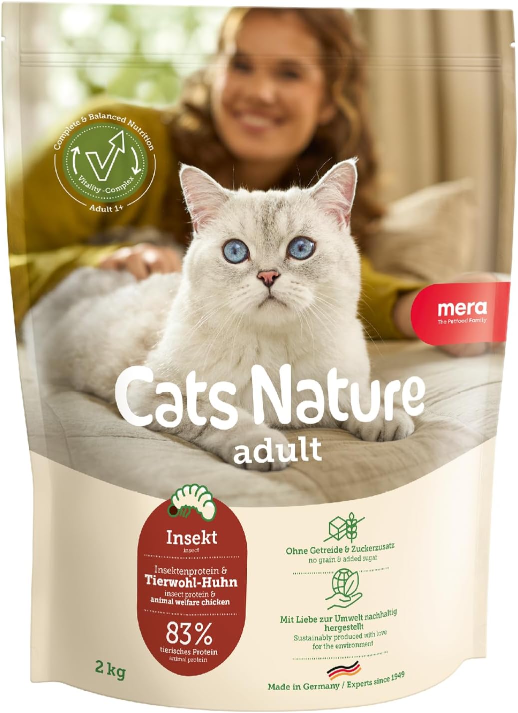 Detalle de MERA Cats Nature Katzenfutter 2kg 🐱